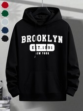 Men's Winter Warm Hooded Sweatshirt - Casual Pullover Sweater with Hood, Regular