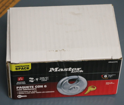 6 Pack Master Lock Heavy Duty Same Key Round Series No40 Padlocks 40KACCP6