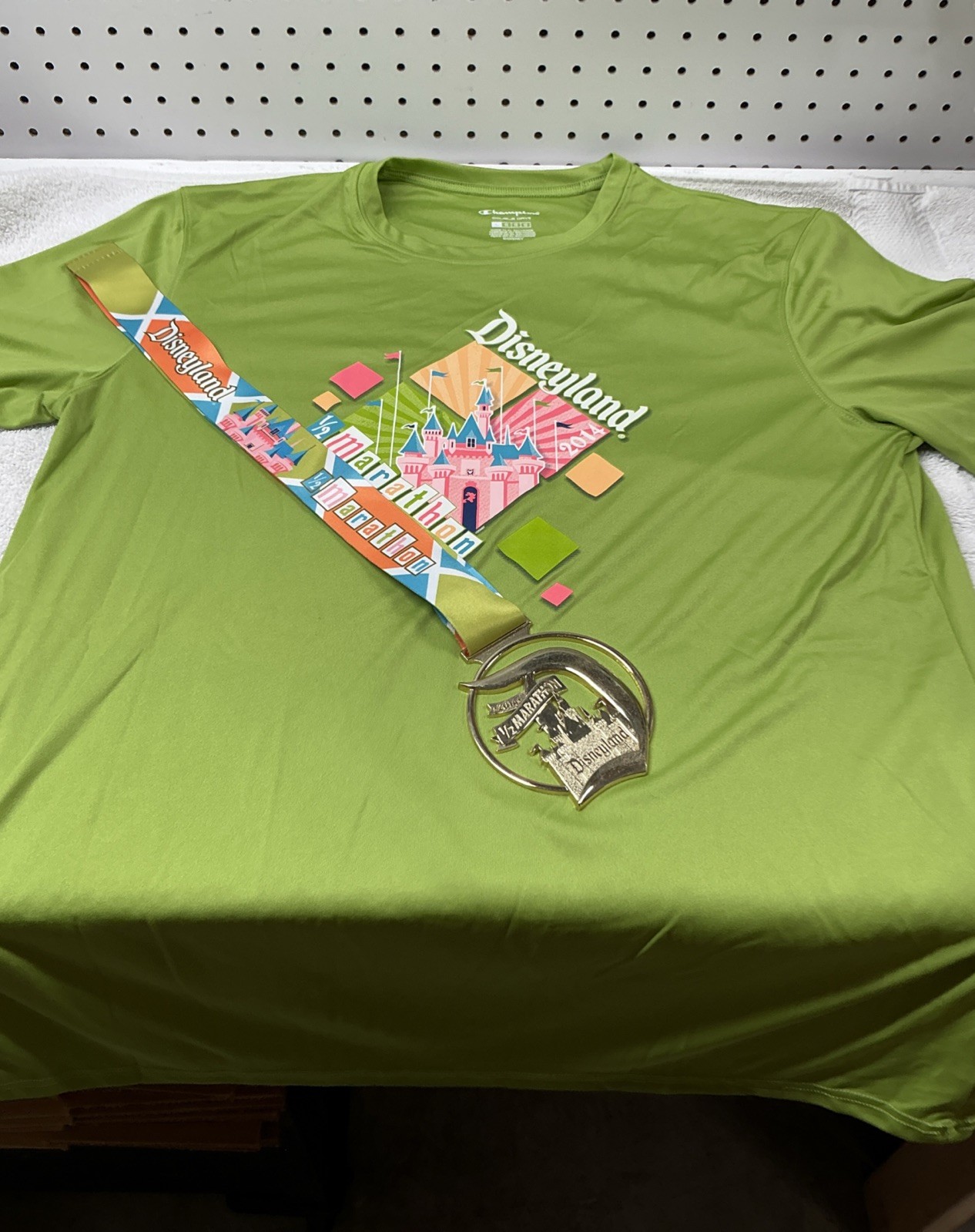 Disney Half Marathon Finisher Medal and Race Shirt