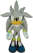 Sonic the Hedgehog Silver Plush Toy, 13 Inche...