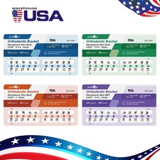 Dental Braces Metal Brackets Orthodontic Mini Roth/MBT .018/.022 Hooks 3-4-5