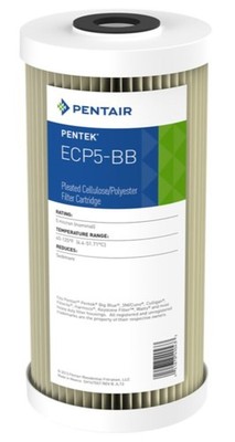 Pentair ECP5-BB Big Blue Sediment Water Filter, 10-Inch, Whole House Heavy Du...