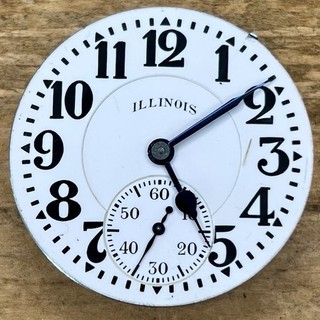16s Illinois Pocket Watch Movement Bunn Special 60HR 21 Jewels Adj 6 Pos