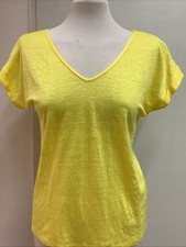Massimo Dutti Damen T Shirt Shirt Tunika Bluse Top Oberteil Leinen M Neu