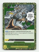 Gum-Gum Dawn Stamp OP13-117 Rare Carrying On His Will One Piece Foil Near Mint