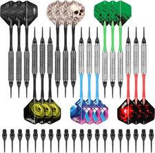 CyeeLife Soft Tip Darts Set 18pcs Plastic Tips Electronic Dartboard