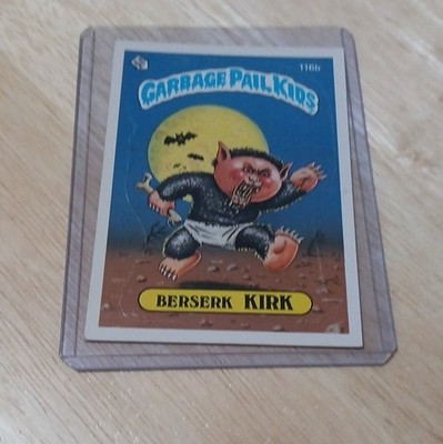 Topps Garbage Pail Kids Berserk Kirk 116b Base Set Non-Sport Trading Card 1986