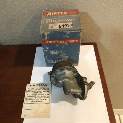 VINTAGE AIRTEX FUEL PUMP 6491 ~ REBUILT ~ 6491-B ~ 6491B ~ 389 ~ Original Box