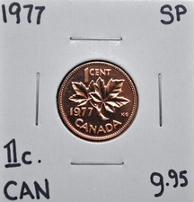 1977 Canada One Cent Specimen Strike