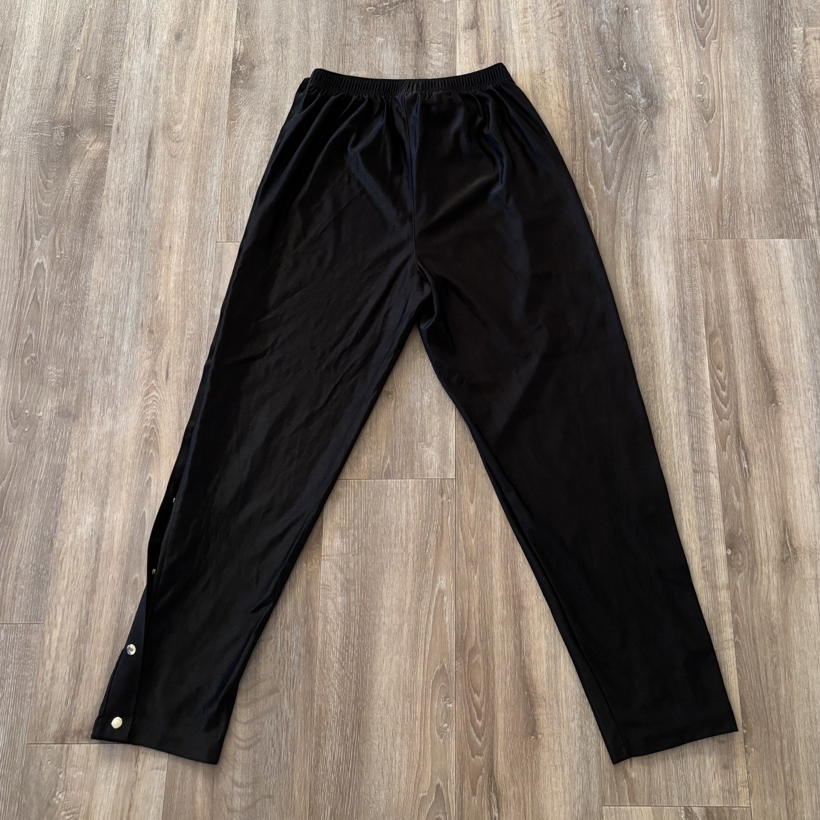 Resolution Tracker Vintage 90s Adidas Tear Away Track Sweatpants Black Snap Button Size M ...