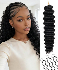 Human Crochet Hair for Black Women, 24 Inch 50 Strands Miracle Knots Hair 60G