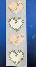Mrs. Grossman  s Wild Rose Heart Stickers 4 Vintage 1980s