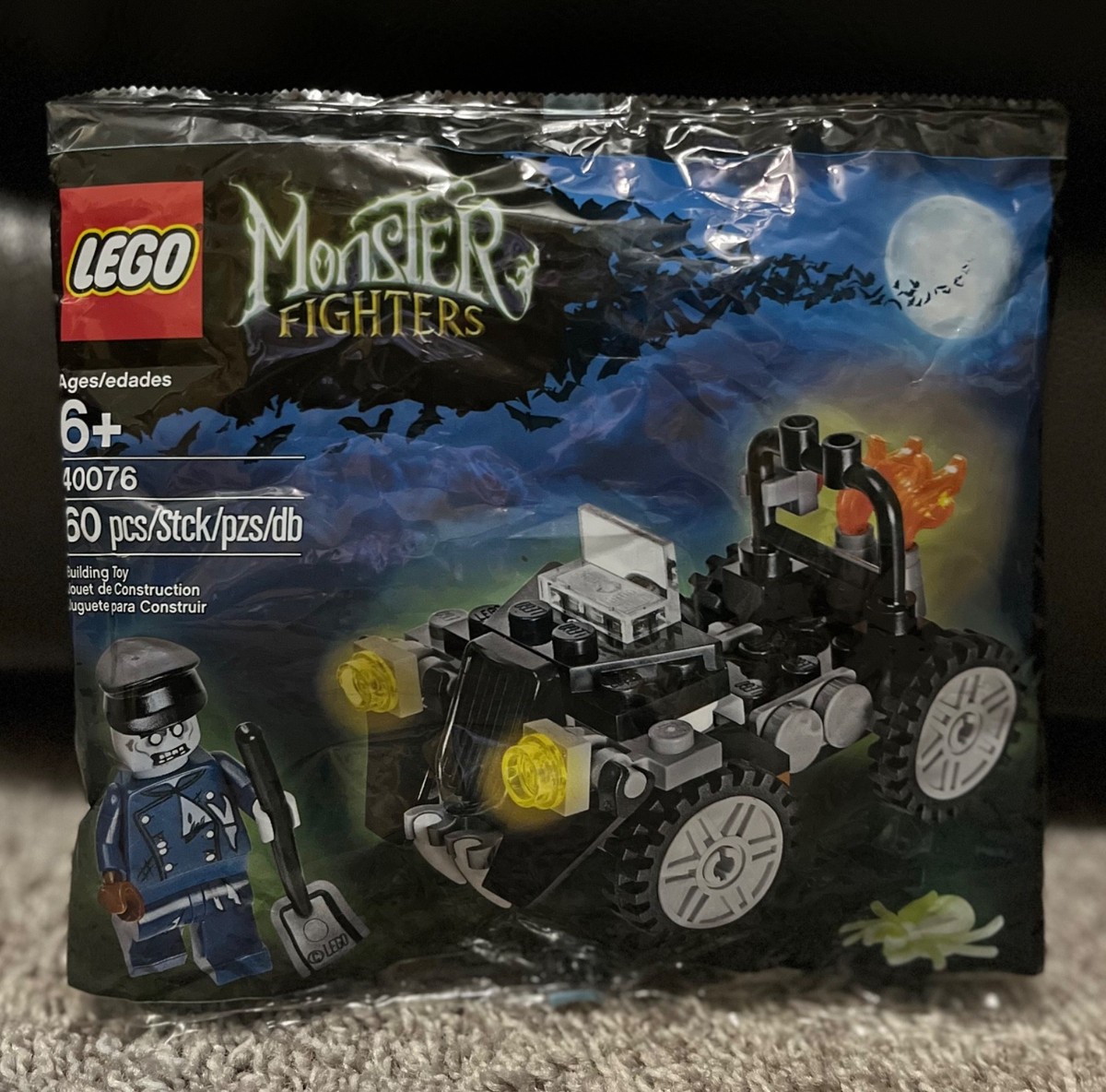 RETIRED! LEGO 40076 Monster Fighters Zombie Car Minifigure 60 pcs