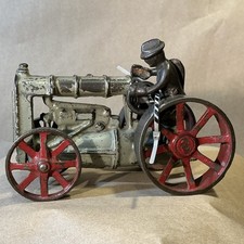 Arcade Fordson Cast Iron Tractor With Driver And Steering Wheel As Is INV-JDJ78