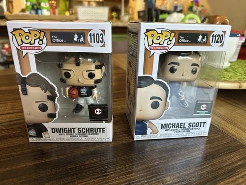 Funko Pop! The Office Dwight Schrute and Michael Scott Basketball 2 Pack Limited
