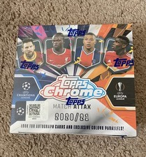 2020-21 Topps Chrome Match Attax Soccer Hobby Box (18 Packs/4 Cards)