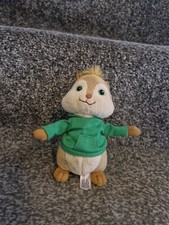 ALVIN AND THE CHIPMUNKS THEODORE Soft Toy 6" CHIPMUNK TY BEANIE SOFT TOY 2012