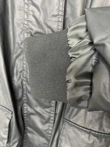 Marks and Spencer Stormwear™ Waxed Faux Fur Lined Hooded Parka Sz 22 Dark Green - Picture 3 of 16