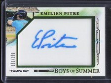 2025 Panini Boys of Summer #38 Emilien Pitre Jumbo Acetate Signatures #/199