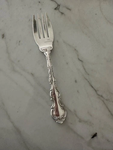 GORHAM STRASBOURG STERLING SILVER SALAD FORK 6 3/8"