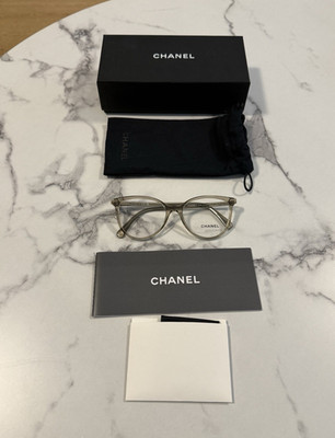 CHANEL 3446 6H723 Brille Vollrand Transparent Kunststoff oval 52-16-140