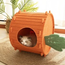 Felt Designing Cat Cave - Handmade Cat House - Cat Lover Gift - Modern Cat Bed