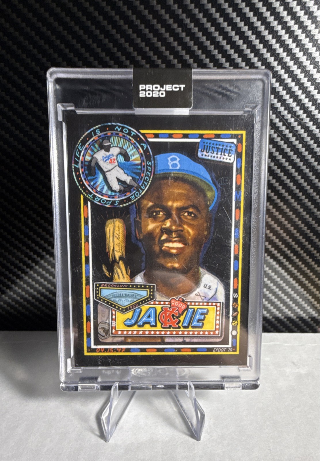 2020 Topps Project 2020 - 1952 Topps Jackie Robinson #114 Efdot /14067