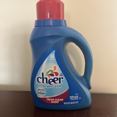 2008 Cheer Bright Clean Liquid Laundry Detergent Fresh Clean Scent 50 oz 32 Load