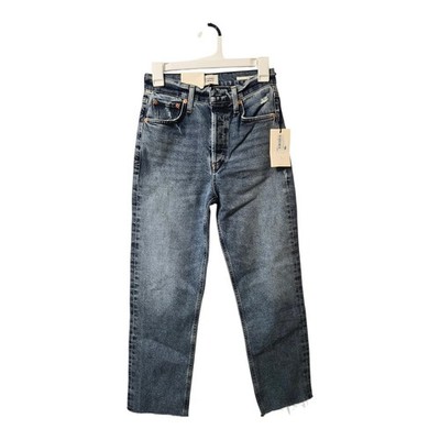 Citizens of Humanity Florence High Rise Straight Jeans Raw Hem Size 24 NWT