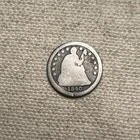 1840 O Seated Liberty Half Dime WITH Drapery, New Orleans, Good Details 905-52