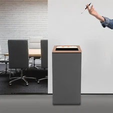 15L/3.96Gal Trash Can Commercial Trash Can Open Top Industrial Garbage Can