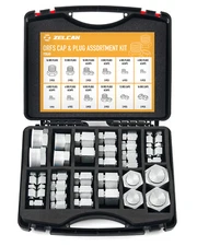64 Piece ORFS O-Ring Plug and Cap Hydraulic Flat Face Seal Fittings ORS Kit 4-16
