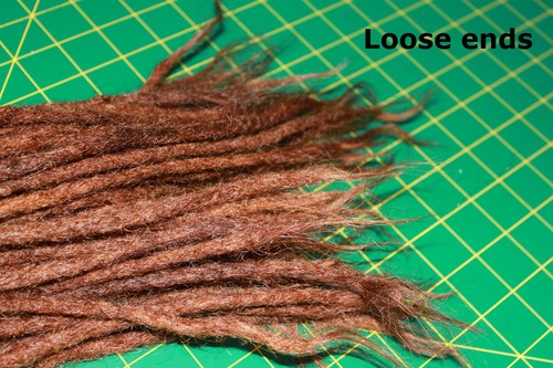10 extra long human hair dreadlock extension 16