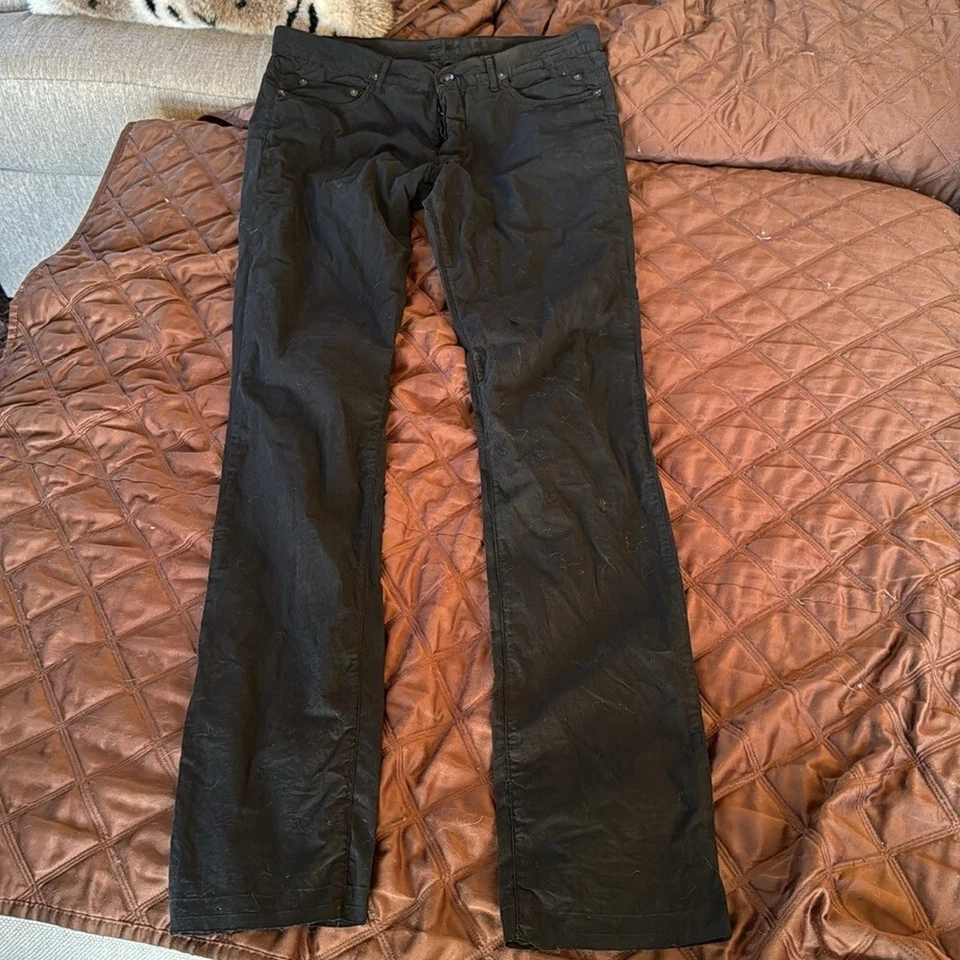 Calça preta Rick Owens cintura média perna reta tamanho 29 - Imagem 4 de 4