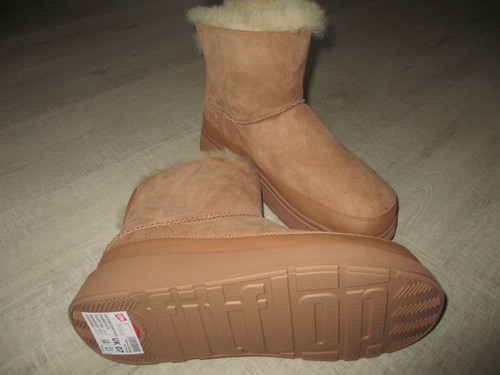NEW FITFLOP Gen FF Mini Shearling Boots - Desert Tan - Size UK 7 - Picture 5 of 6