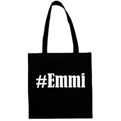 Tasche Beutel Baumwolltasche #Emmi Hashtag Einkaufstasche Schulbeutel Turnbeutel