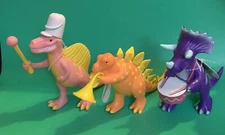 Target Ankyo Dinosaurs Marching Band Music Instruments (lot Of 3)Plastic Figures