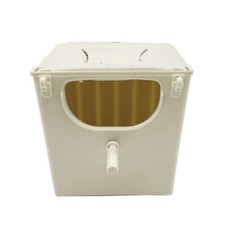 Plastic Hanging Bird Nest for Cage Parakeet Breeding Box Hang in Two Ways