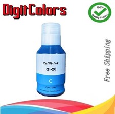 For Canon GI-26 Cyan Pigment Ink Bottle for Pixma MAXIFY GX6020 GX7020 Printer