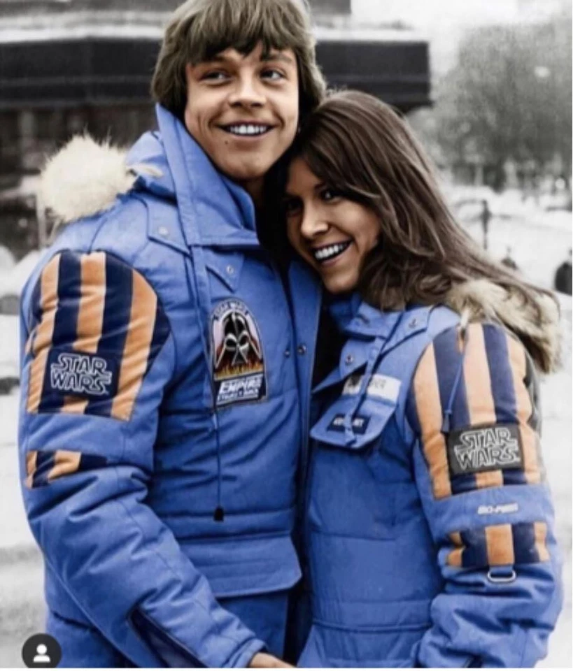 Columbia x Star Wars Empire Crew Strikes Back Parka Chaqueta Talla S Azul Japón - Imagen 4 de 4