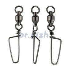 Bulk Fishing Ball Bearing Swivel Snap 26Lb-503Lb Stainless Steel Tackle