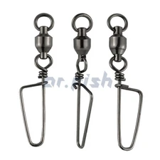 Bulk Fishing Ball Bearing Swivel Snap 26Lb-503Lb Stainless Steel Tackle 