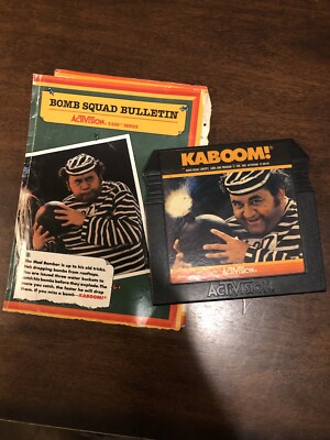 Kaboom! Atari 5200 Video Game Cartridge With Manual