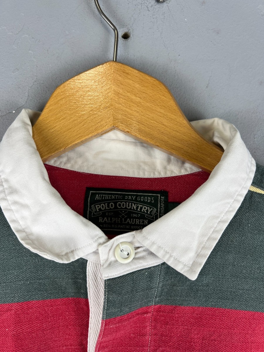 Vintage Polo Country Ralph Lauren Shirt Rugby Striped Long Vintage Polo Country Ralph Lauren Shirt Rugby Striped Long