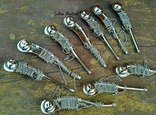 Lot of 25 PCs Brass 5" Bosun's Chrome Finish Whistle W/Chain Bosun Call Pipe