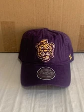 LSU Tigers Throwback NCAA Zephyr Purple Clean Up Adjustable Strapback Hat