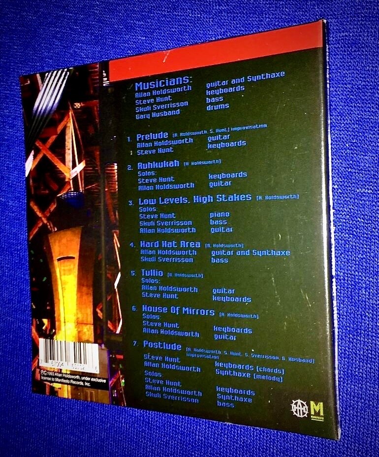 Allan Holdsworth Hard Hat Area Manifesto Records 2018 CD Sealed New