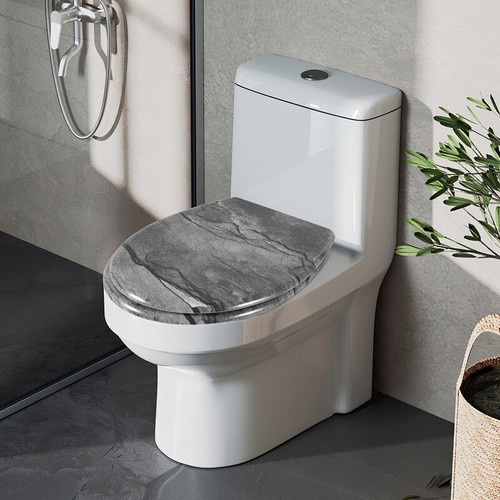 WC Sitz Bad Toilettendeckel mit Softclose Klodeckel Klobrille Toilettensitz - Bild 10 von 16