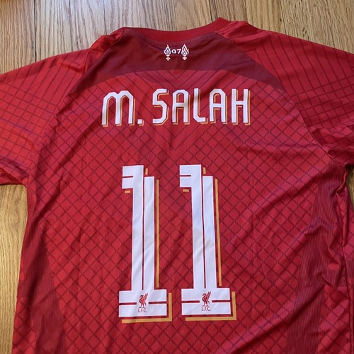 MOHAMED SALAH #11 MEN FC LIVERPOOL SOCCER FOOTBALL SHIRT JERSEY SIZE M Nike Red - 第 2/5 張圖片