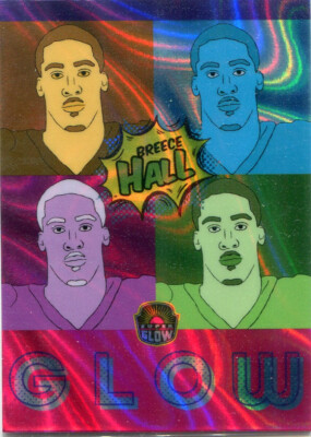 2021 Super Glow Sports Inaugural Lava Foil Pop Art Breece Hall Rookie 9/10  Rare
